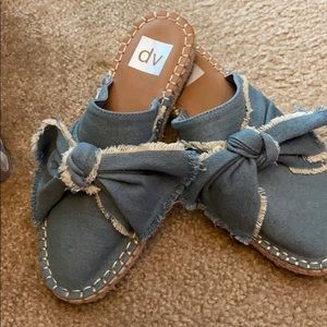 Denim Mules